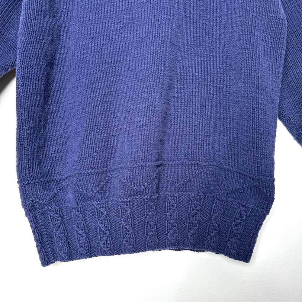 Vintage Ann Taylor Nautical Navy Old Money Preppy Embroidered Anchor Sweater - Picture 10 of 11